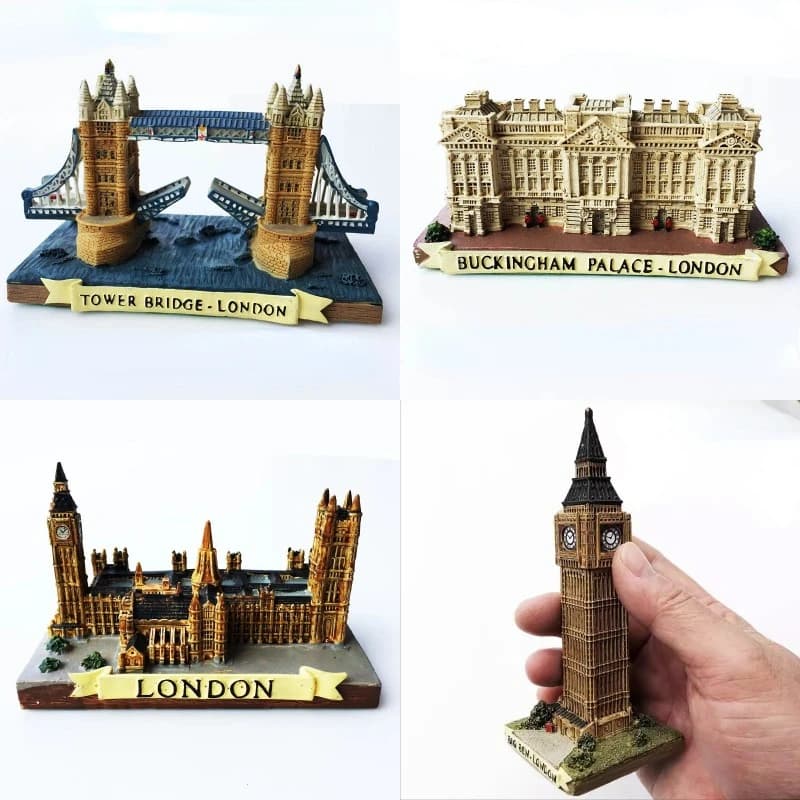 England Travelling Souvenirs Figurines Buckingham Palace London Tower Bridge The Houses of Parliament Miniatures Birthday Gifts