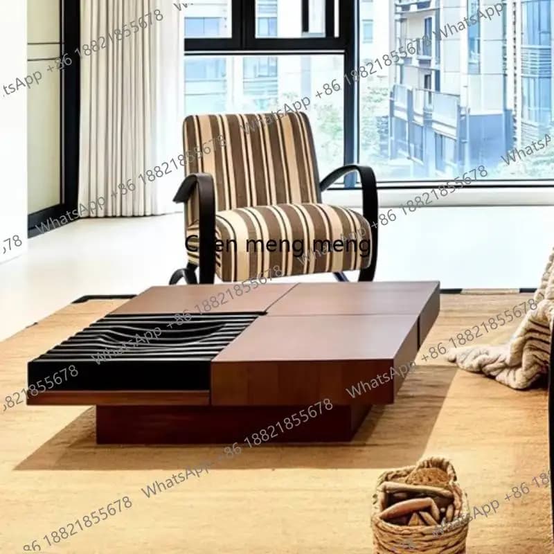 Quality Classy Brown Coffee Tables Walnut European Designer Bauhaus Coffee Tables Living Room Nordic Mesa De Centro Furniture