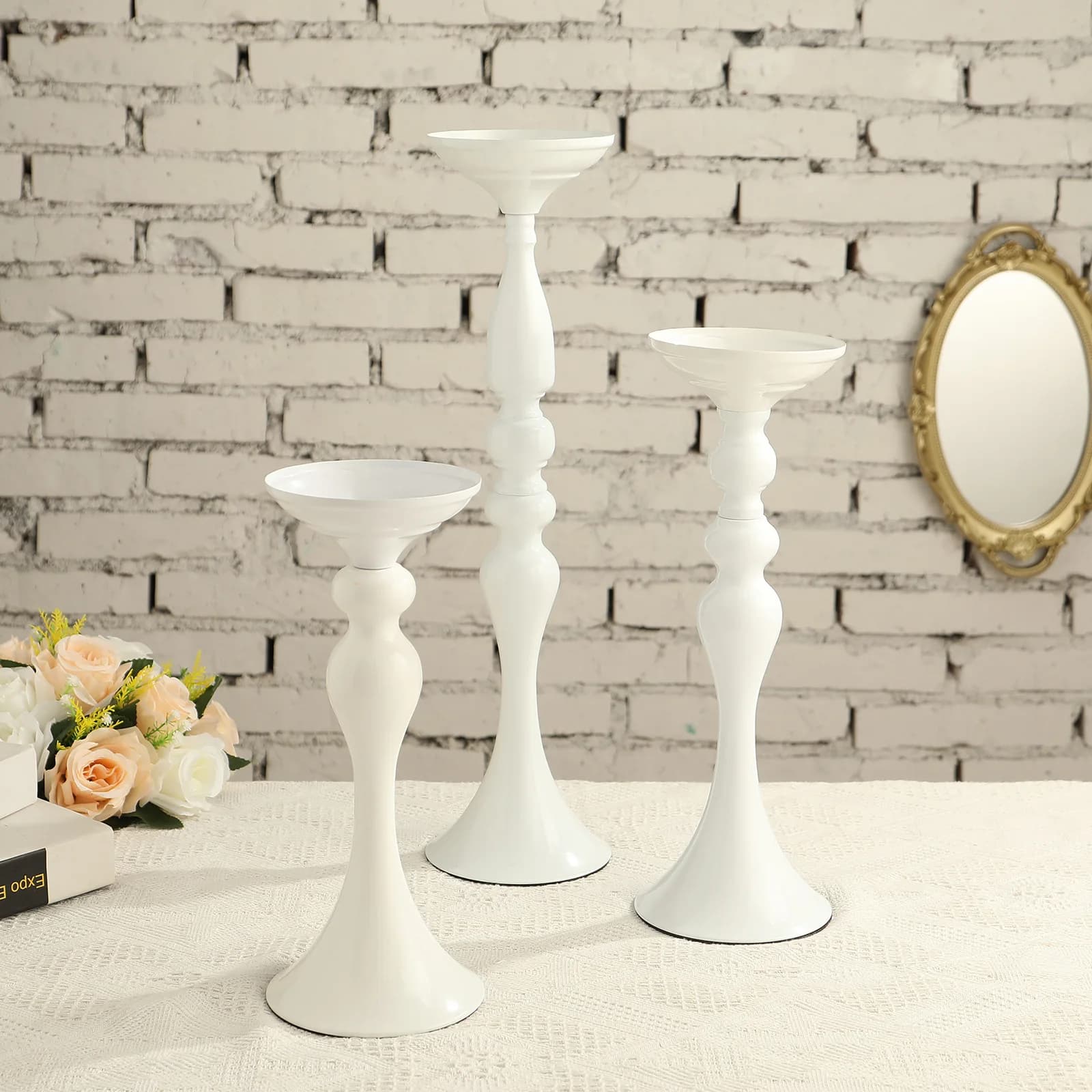 Candle Holders Christmas Decorations Wedding Centerpieces Lantern Stand Home Gold Flower Vase Table Centerpiece Event Flowe