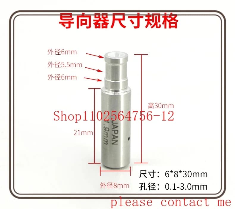 0.1-3.0mm EDM Drilling Rig Electrode Tube Ceramic Tube Guide 6*8*30mm for Wedm Drilling Machine 1pc