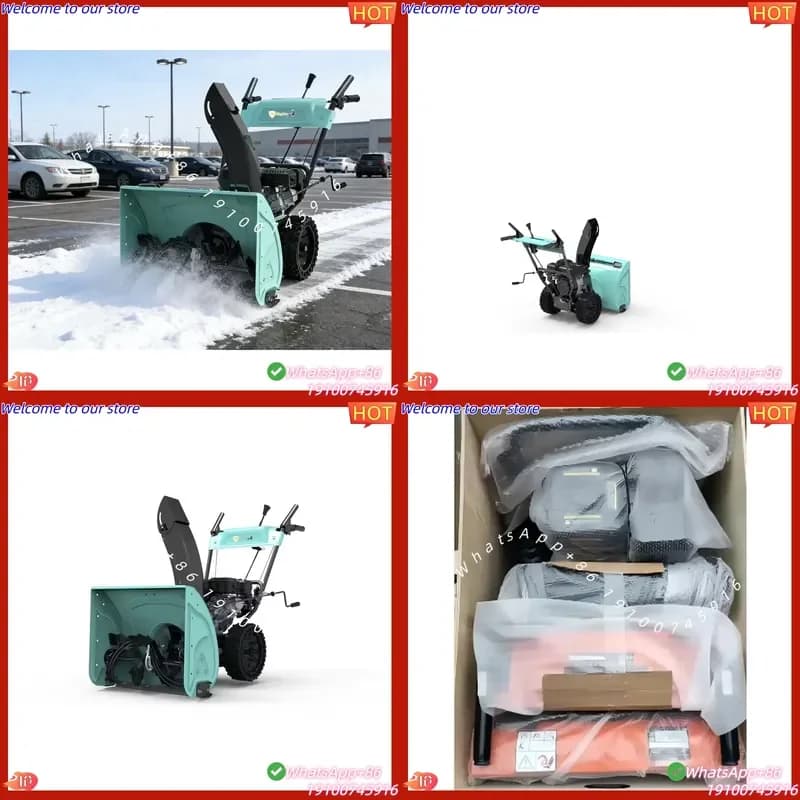 CE Certificate 212cc High-Efficiency Manual Start Motor Snow Blower with Steel Auger for Yard & Driveway Cleaning