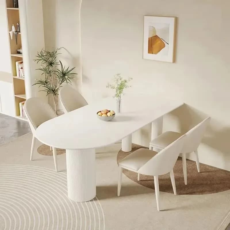 Square Design Dining Tables Luxury Legs Luxury Space Saving Dining Tables Modern Round Tavolo Da Pranzo Furniture For Apartments