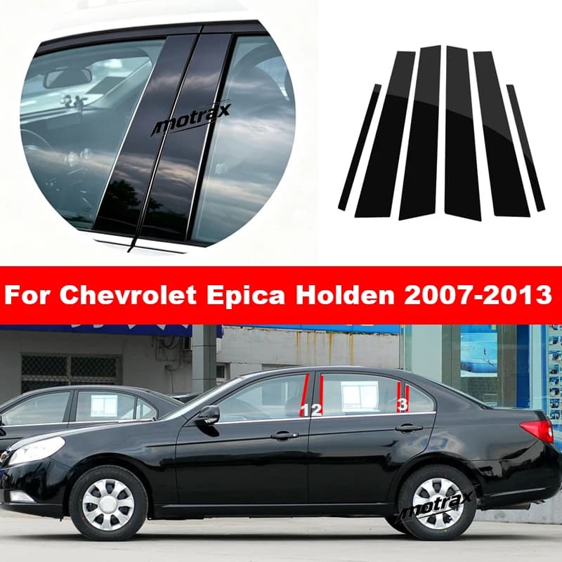 Car Window Decorative Cover Center Post Film Pillar B C Pillar Sticker for Chevrolet Epica Holden 2007 2008 2009 2010-2013