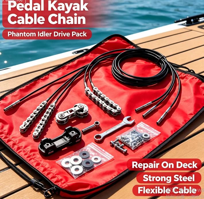 High Tensile Phantom Drive Idler Cable  Wear‑Resistant Transmission Cable for Pedal Kayak System Fishing Boat Replacement Parts