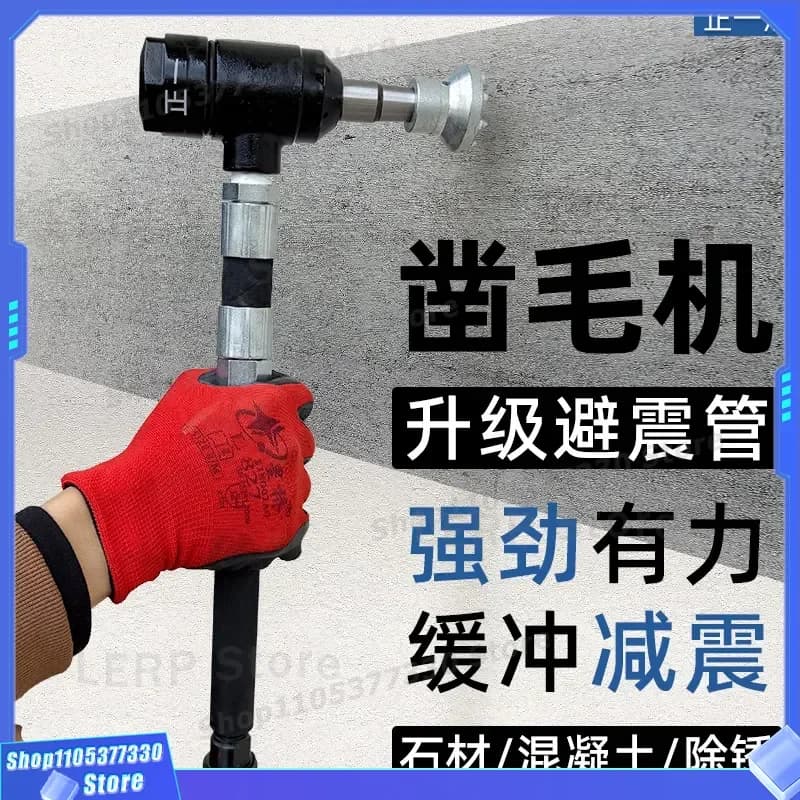Pneumatic Concrete Chipping Hammer Hand Held Air Tool for Wall Bridge Stone Relief Work Heavy Duty Hemp Alloy Bit Jackhammer