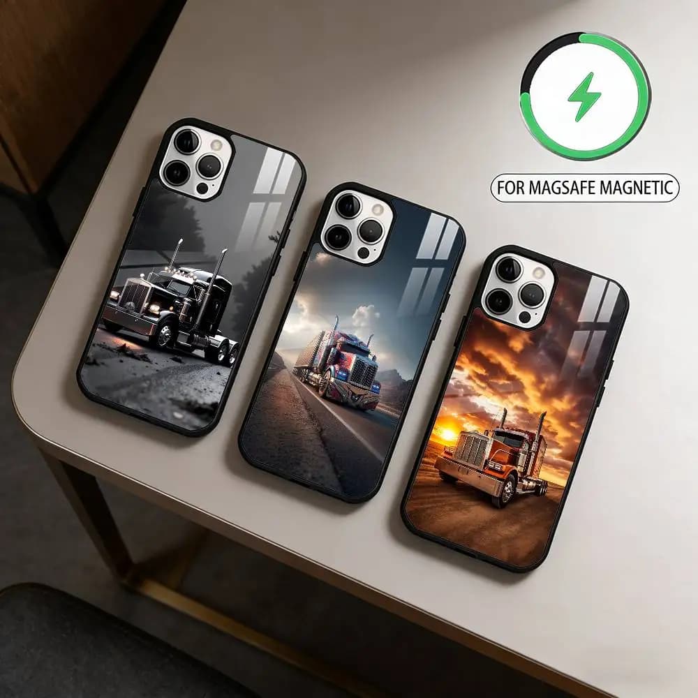 H-Heavy Truck Car Cool  Phone Case For iPhone17,16,15,14,13,12,11 Plus,Pro Max Magnetic For Magsafe Wireless Charging