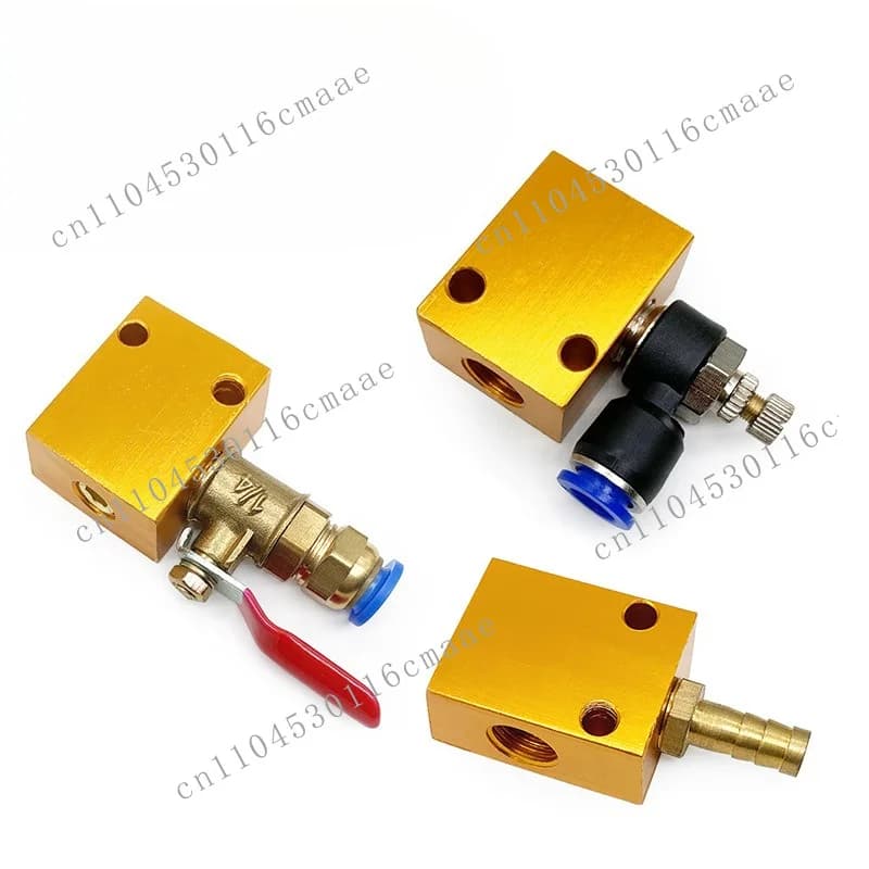 Industrial engraving machine parts assembly, machine tool sprayer, cooling sprayer aluminum block base