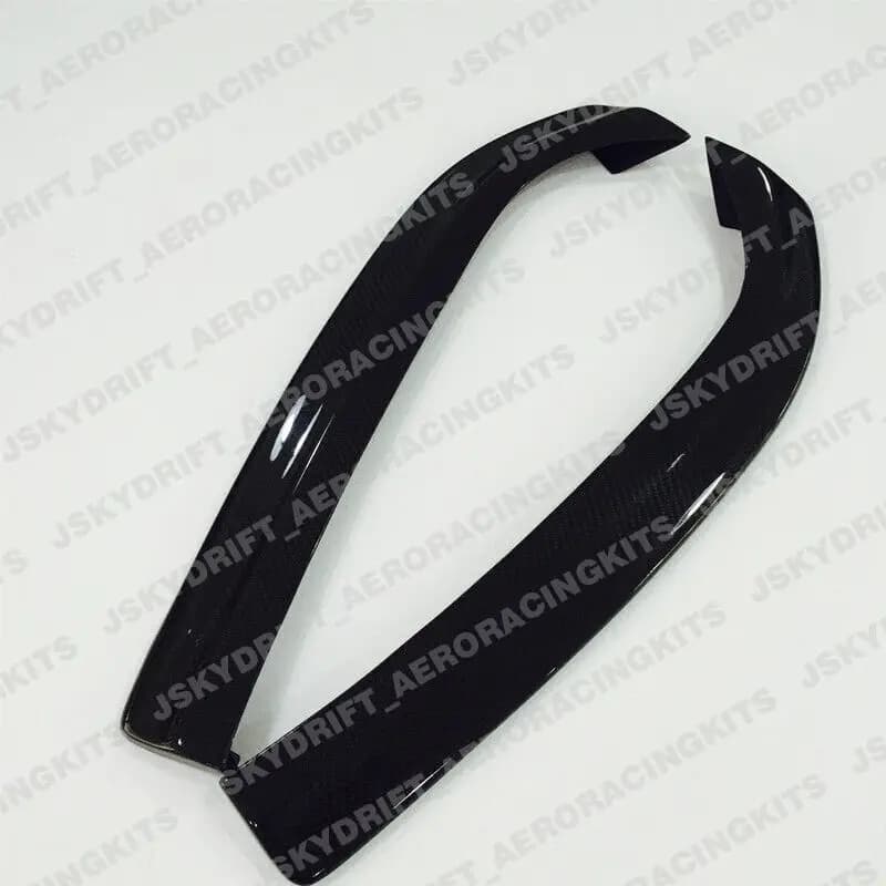For Mitsubishi evo 8 9 Carbon Fiber Rear Bumper Spats Extensions Addon diffusers