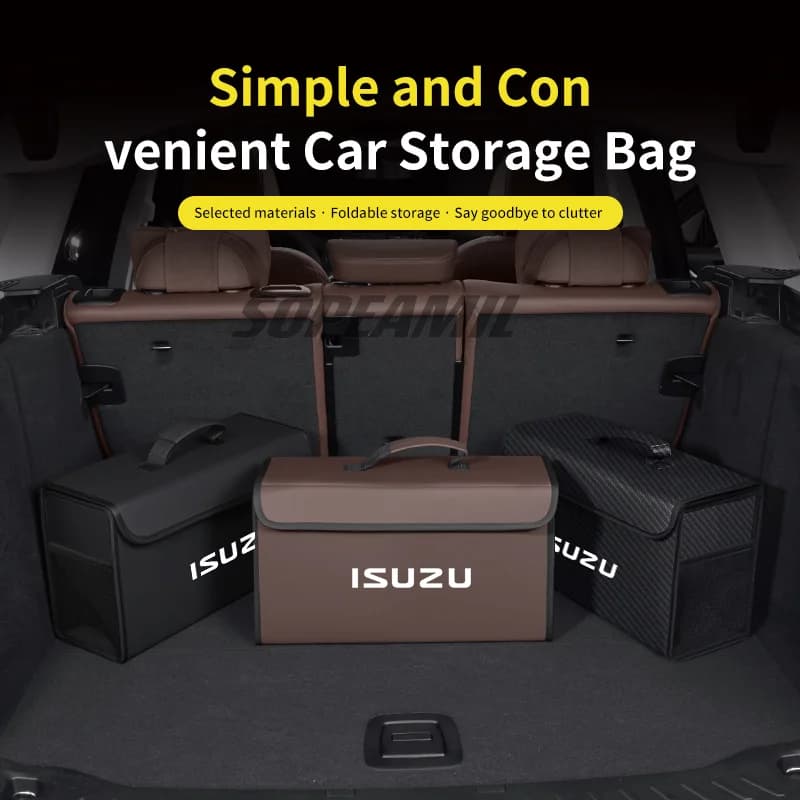 Car Trunk Organizing And Storage Box For Isuzu D-MAX D MAX Dmax I II WFR VAN NFR ATV TROOPER Brand-new Auto interior Accessories