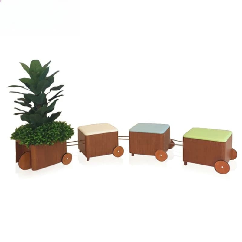 FRP Meichen leisure combination seat shopping mall leisure chair ornament