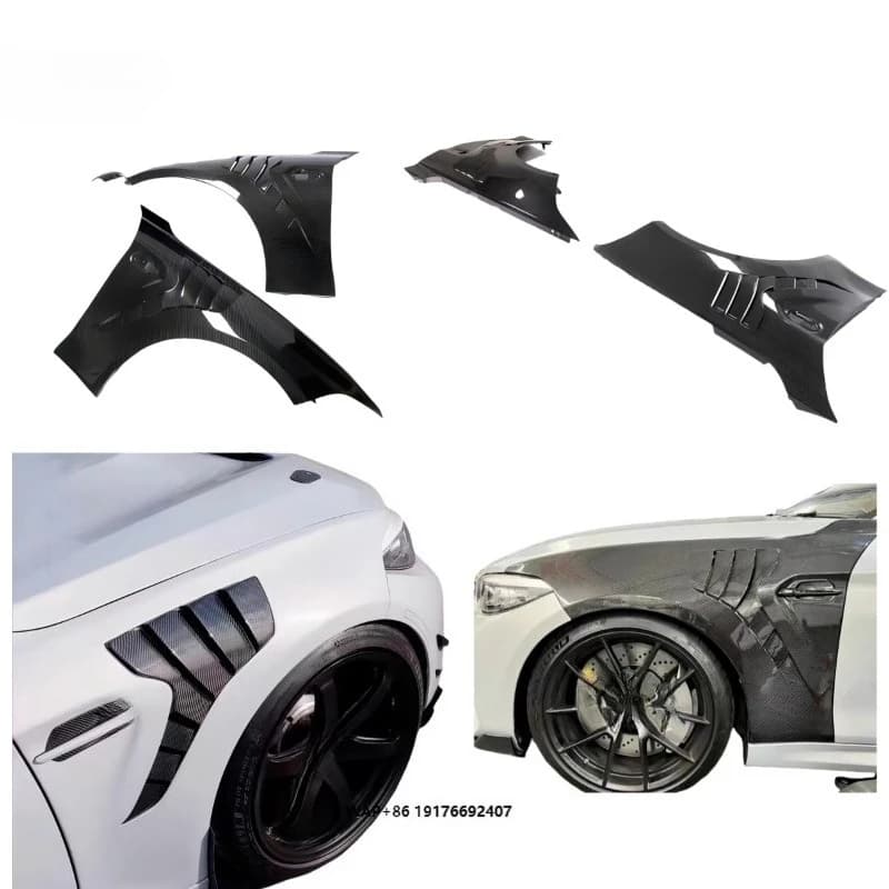 For  F87M 2M2C Modified Exterior Aerodynamics Kit Dry Carbon Fiber Front Fender