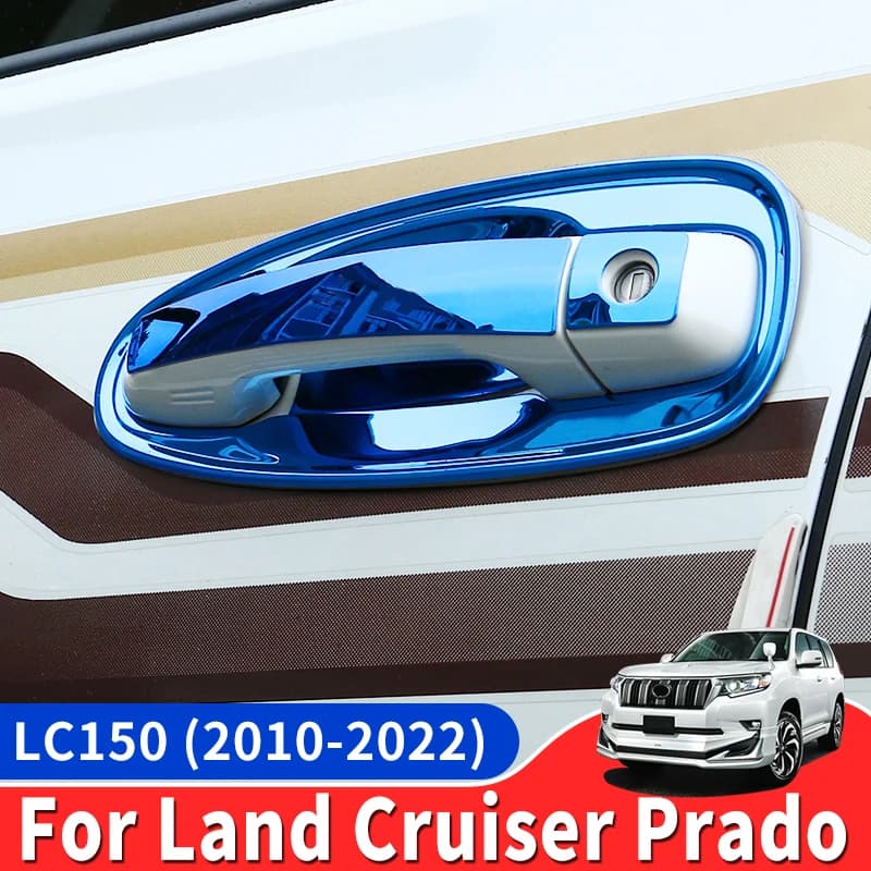 Stainless Steel Car Door Handle For Toyota Land Cruiser Prado 150 Lc150 2010-2023 Appearance Upgrade Decorative Accessories