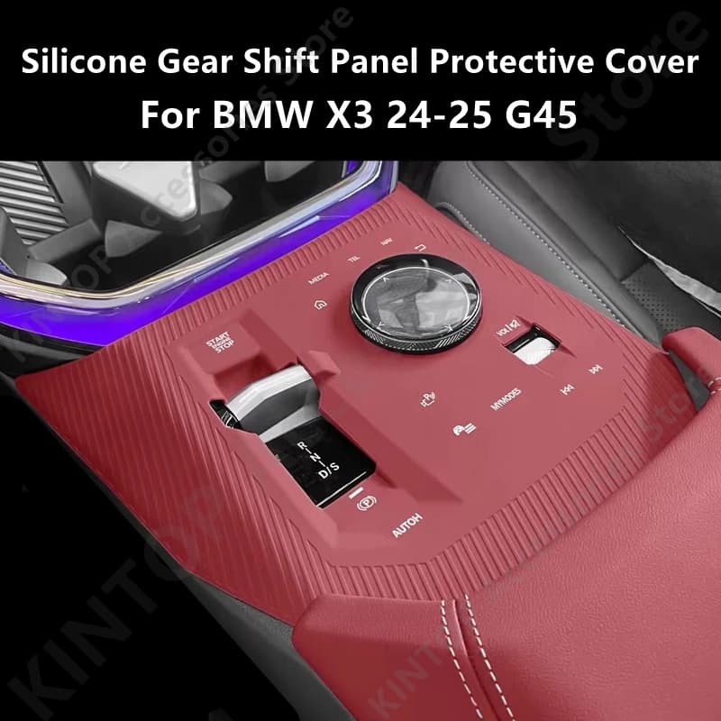For BMW X3 24-25 G45 Silicone Gear Shift Panel Protective Cover,Car Interior Decoration Protection Accessories Refit