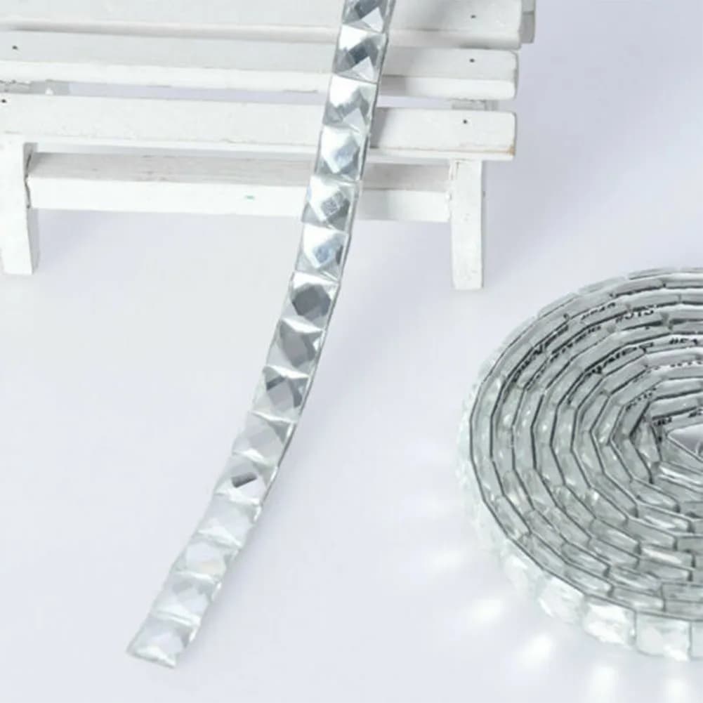 1 Pcs DIY Home Flat Diamond Wall Sticker Glass for mosaic for tile Selfadhesive Sticker for crystal for Diamond Home Art Wall