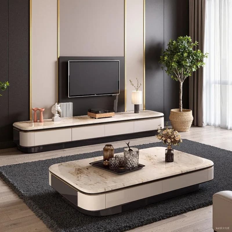 Luxury Nordic Tv Stands Filing Drawers Storage Organizer Aesthetic Display Tv Table Designer Wood Archivadores Home Furniture