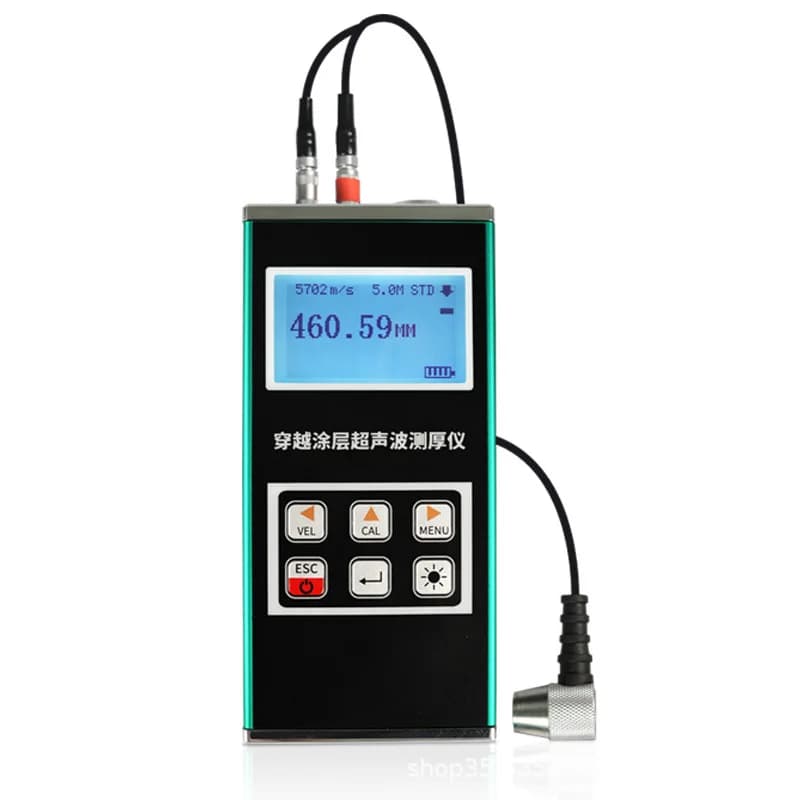 Portable high-accuracy steel pipe wall thickness gauge