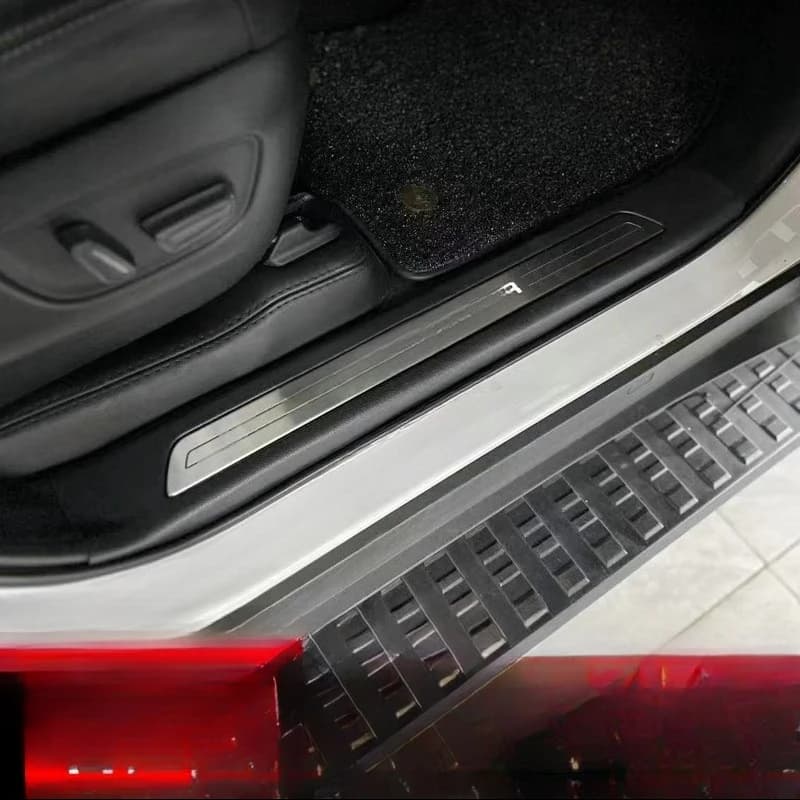 LED original with light buckle welcome pedal modification