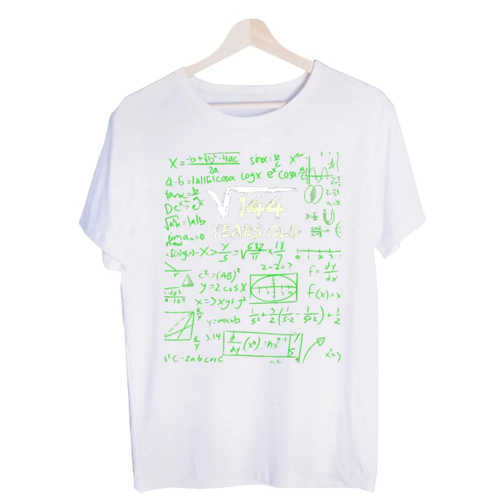 Men's Math Formula Graphic Tee, Short Sleeve Crew Neck T-Shirt for Casual Daily Wear and Academic Style Outfits