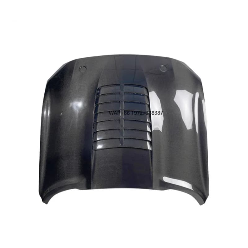 Car Bonnet Carbon Fiber Engine Cover for 2015-2017 2018-2023 GT500  Style Front Car Engine Hood