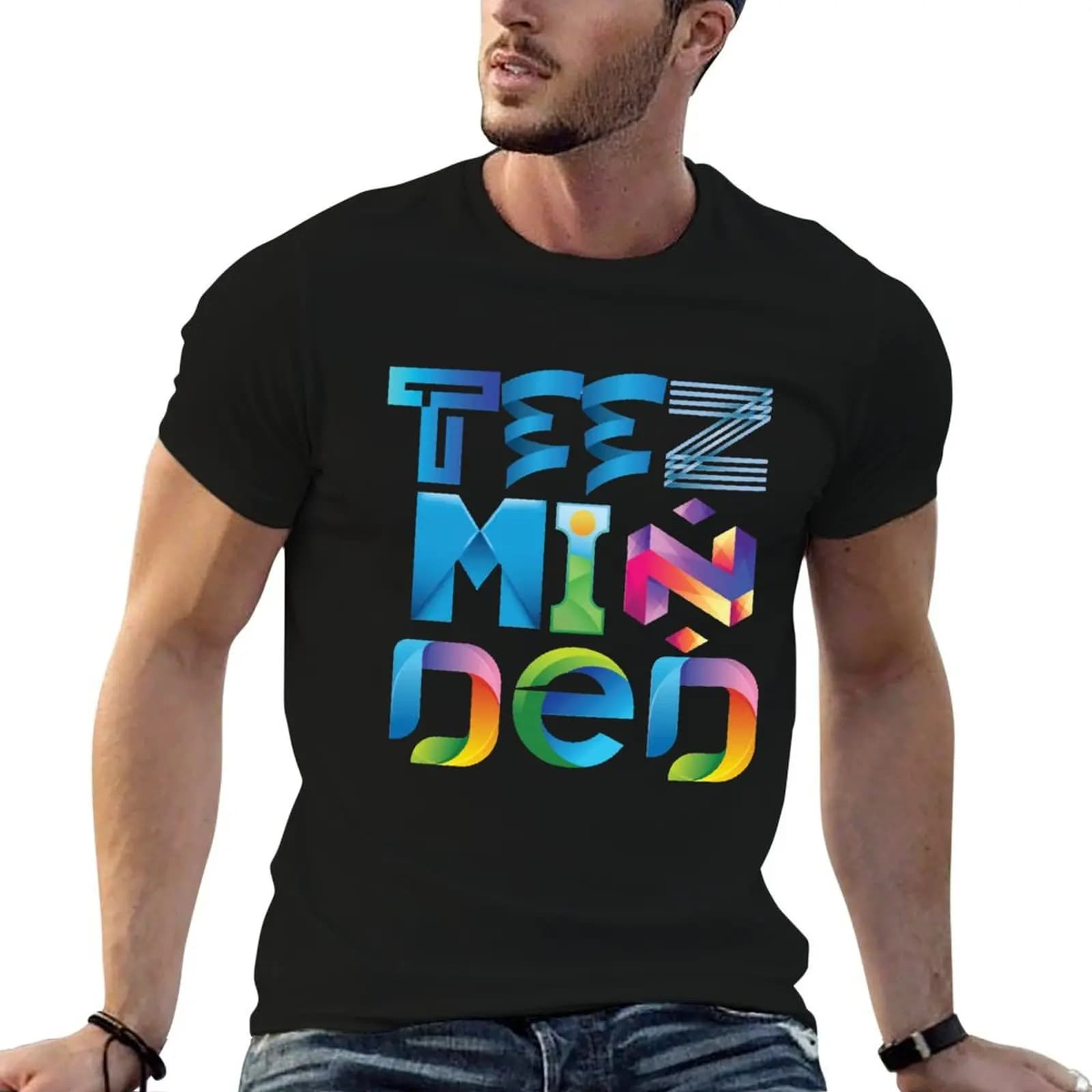Teezminded brand T-Shirt Casual All Match Short Sleeve T-Shirt