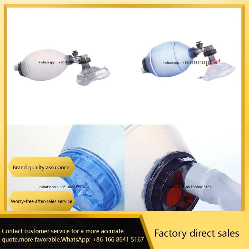 Animal Quality Reusable Liquid Silicone Pvs Manual Resuscitator Bag Silicone Manual Resuscitator