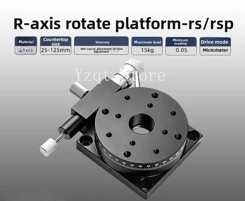 R-axis 360 degree manual rotation slide RSP40/60/80/RPG/ELF01/CGZR fine-tuning displacement platform