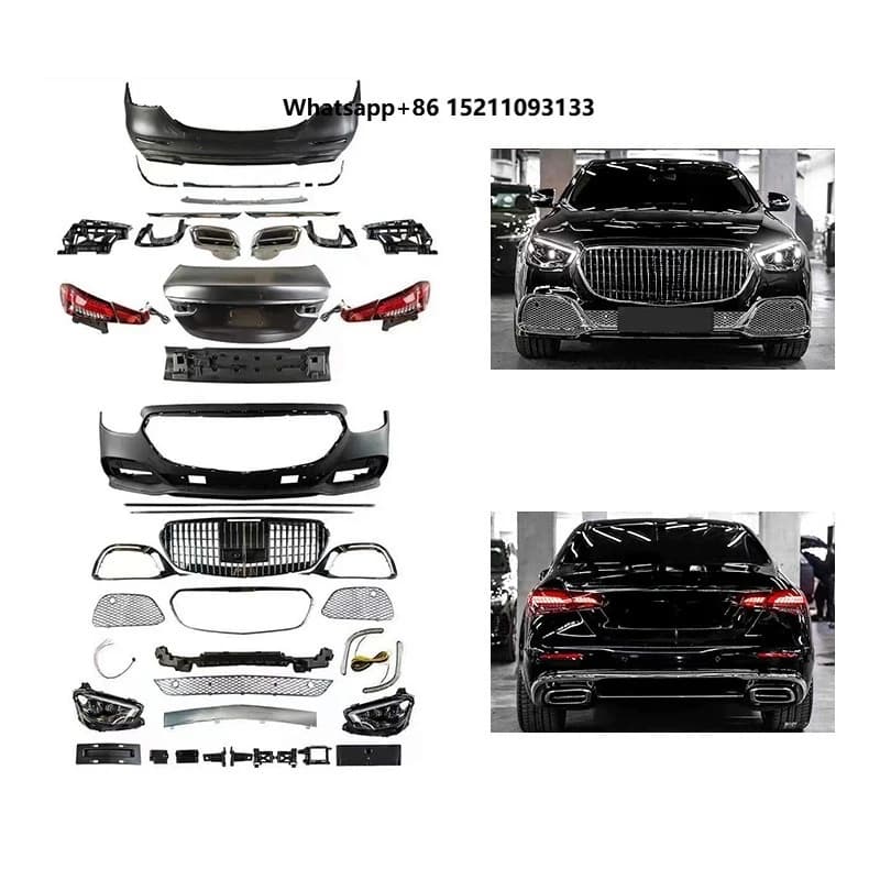 New Non Destructive Installation of Front and Rear Bumpers with Fog Light 2016-2018 W213 E-Class Upgrade