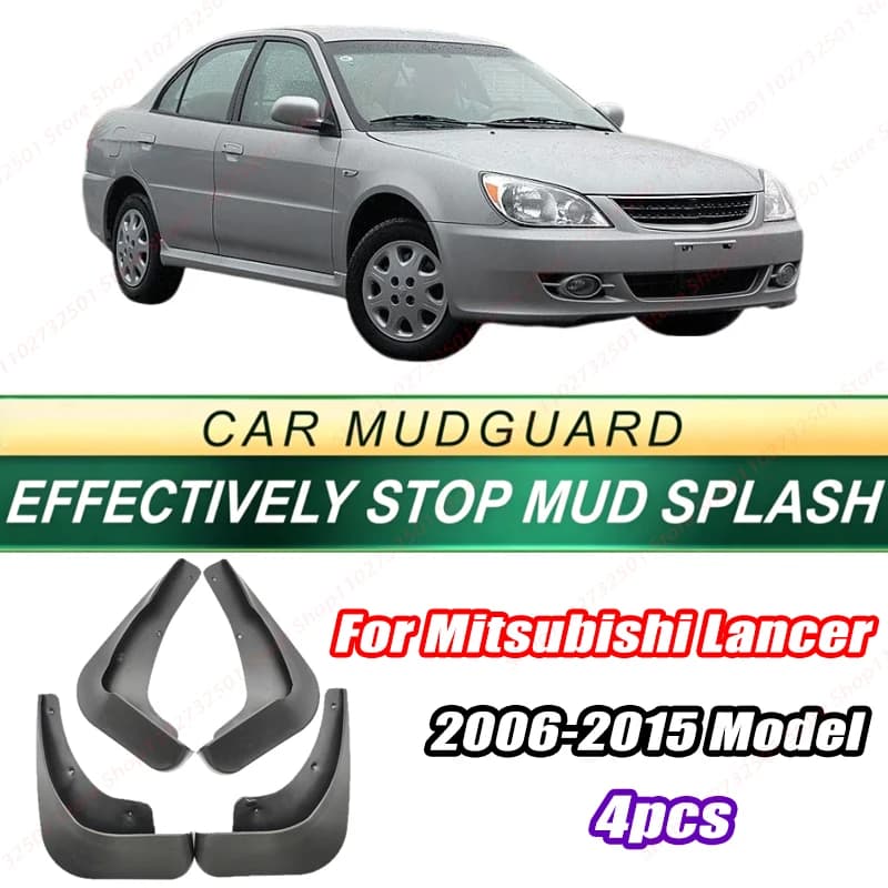For Mitsubishi Lancer 2006-2015 Model 4PCS Front Rear Mud Flaps Splash Guards Fender Mudguards Auto Accessories