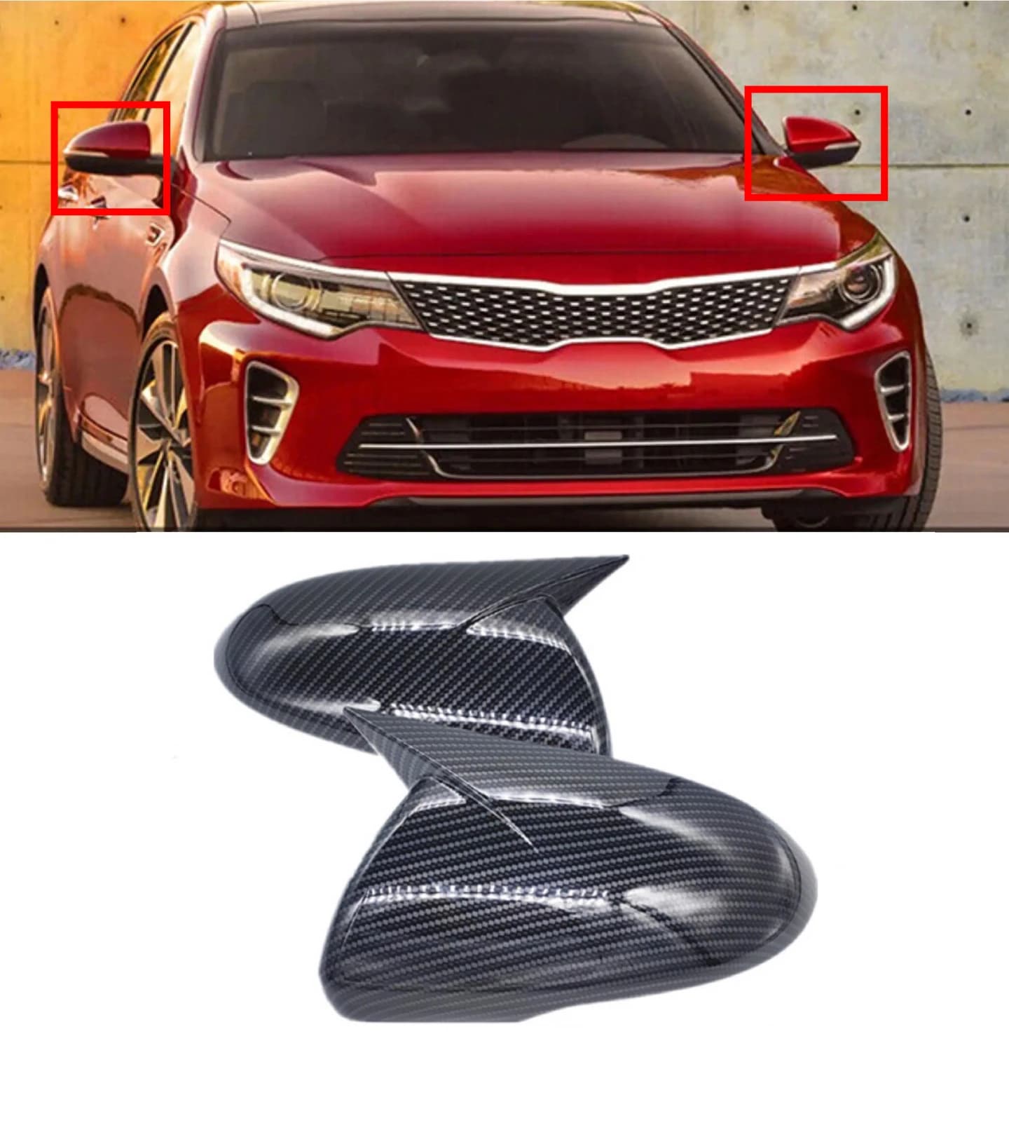Rearview Side Mirror Trim Cover For Kia k5 Optima 2016 2017 2018 2019  Shell Sticker Car Styling Accessories Auto Part