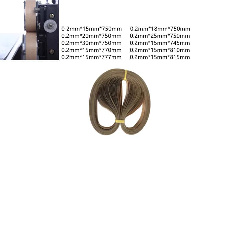 50Pcs Continuous Sealing Tape (FR/DBF/FRD/SF)-770.800.810.900.980.1000. High Temperature Automatic Sealing Machine Accessories