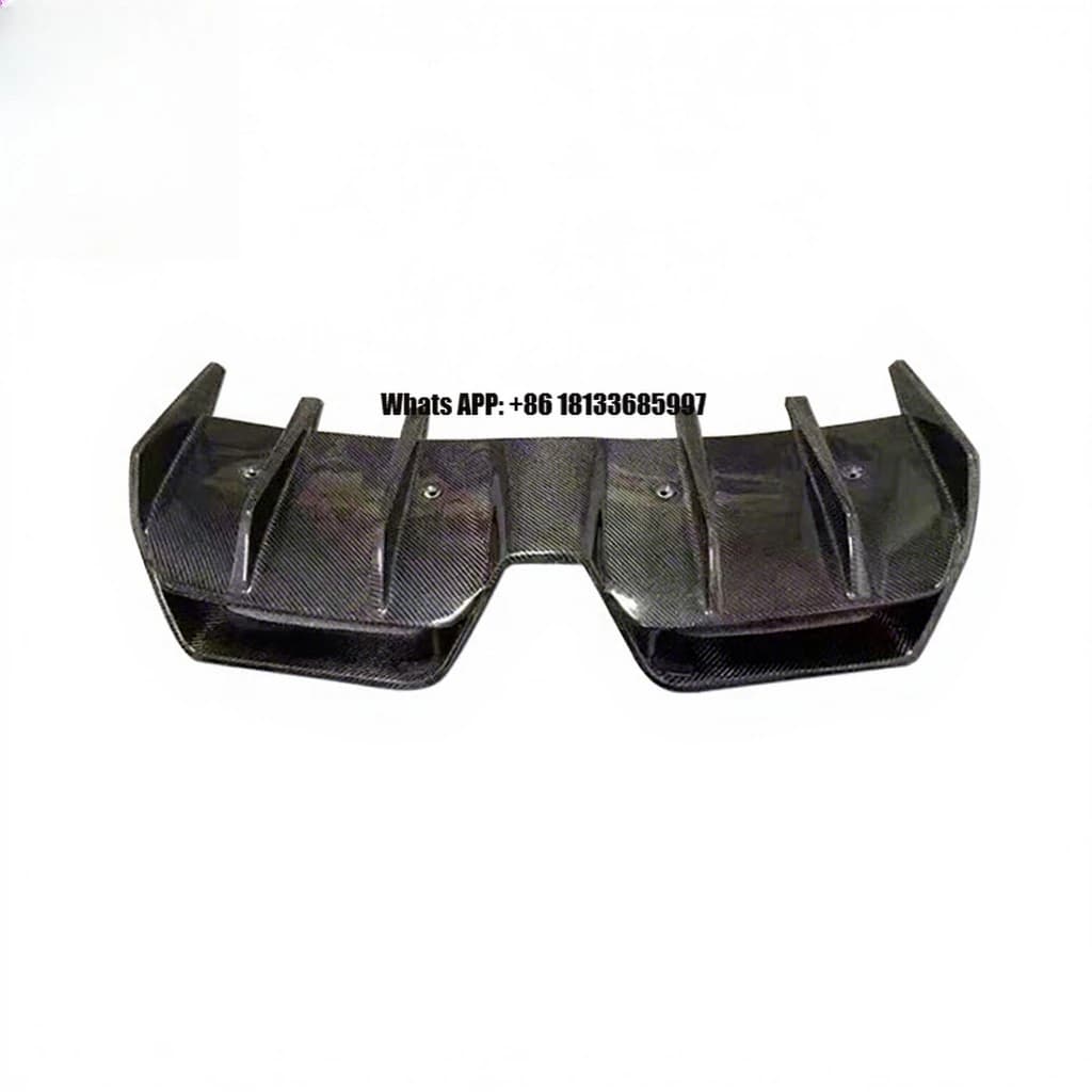 Car Styling Carbon Fiber Rentech Style Rear Bumper Lip Diffuser for Mercedes-Benz C197 2010-2014