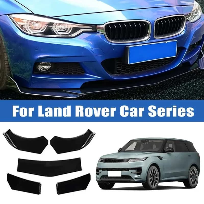5Pcs Car Front Bumper Separator Bumper Lip Body Kit Duck Lip Separator For Land Rover Range Rover Evoque Velar Discovery Sport