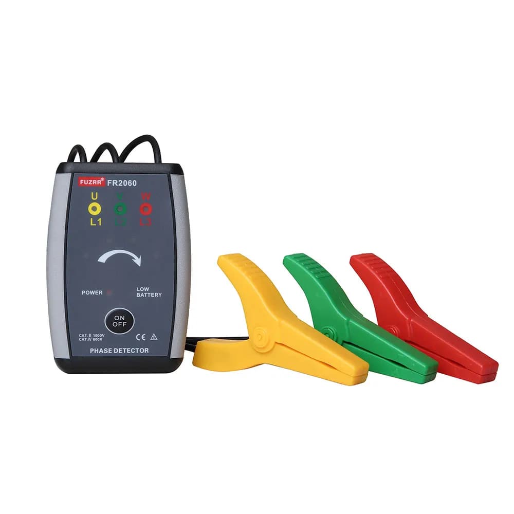 FR2060 Non Contact Phase Sequence Meter Handheld 3 Phase Sequence Tester  Cable Route Inspection No Contact Phase Sequence Meter