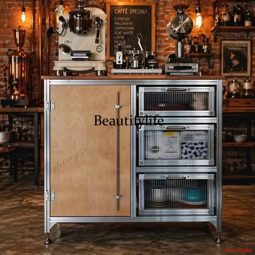 Asmt114Household dining side, multi-layer creative storage cabinet can be customized drawers, multi-functional tea, coffee cabin