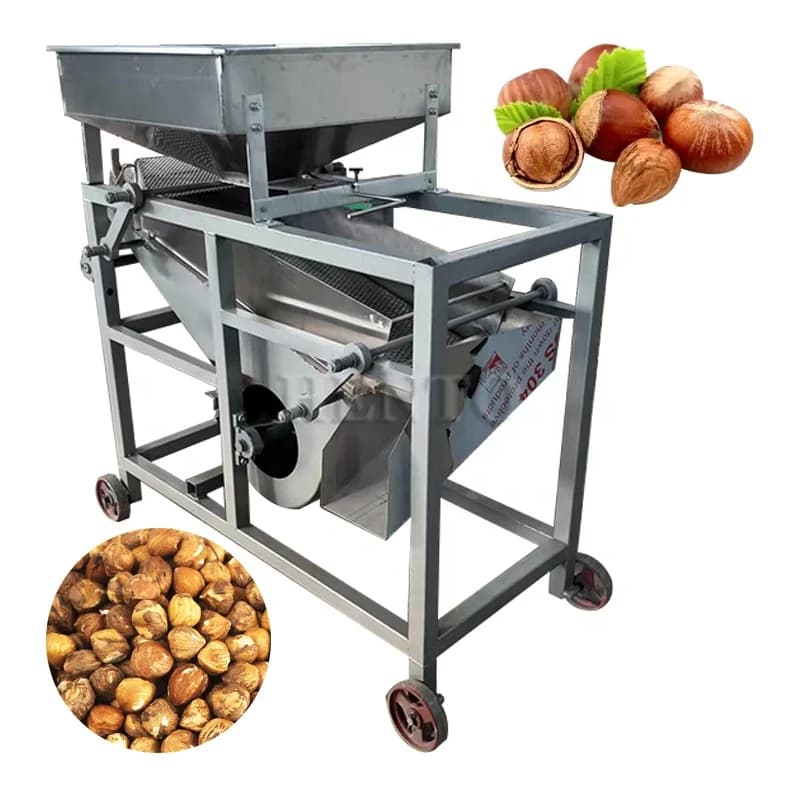 Simple Operation Hazelnut Shelling Machine Automatic / Pistachio Hulling Machine / Almond Nuts Cracking Machine