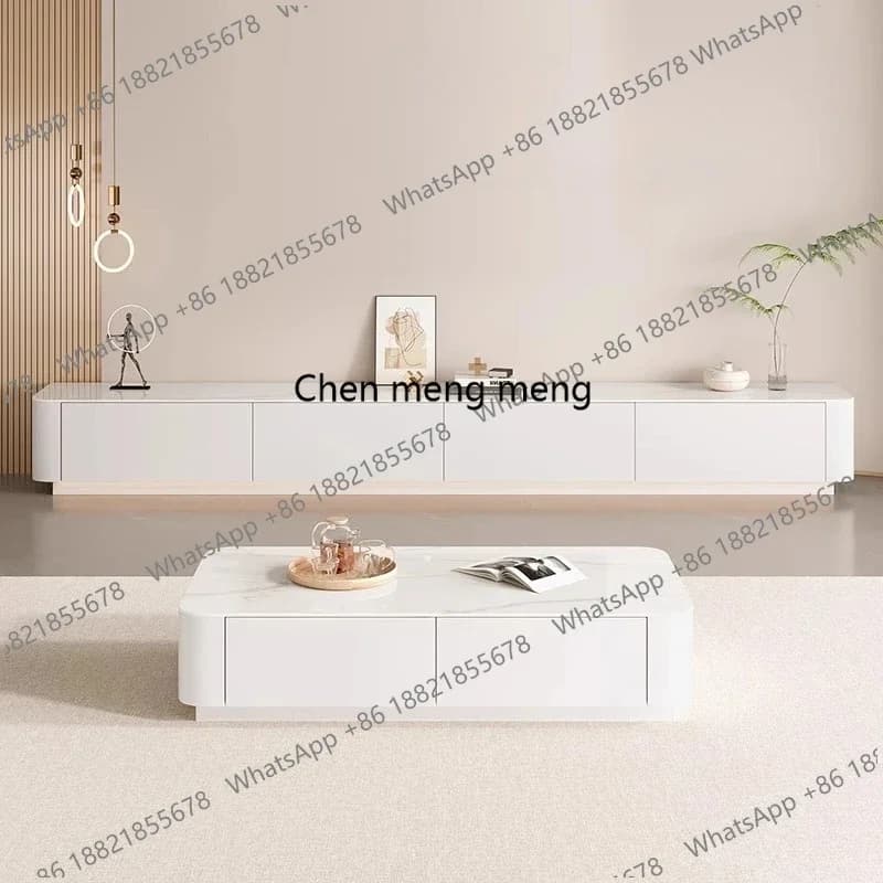 Extended Glossy TV Stand Drawers Glass Modern Modern TV Stand Black Television Meuble Television Salon Living Room Furniture RR