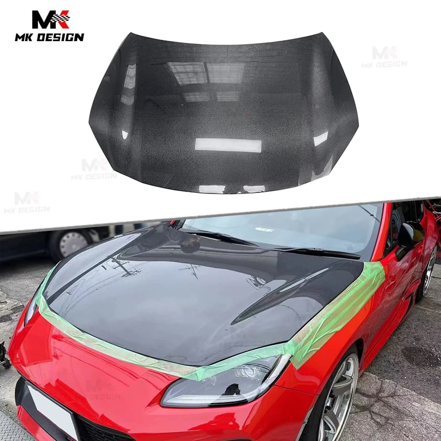 Carbon Fiber OEM Style Front Hood Bonnet Cover for Toyota GR86 Subaru BRZ 2021-2023 Front Engine Bonnet Hood Replacement