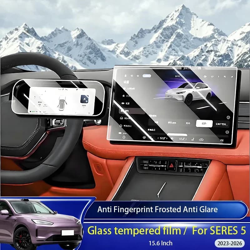 HDTempered Glass Screen Protector For Seres 5 2023-2026,Anti Fingerprint GPS LCD Navigation Screen Film,Car Interior Accessories