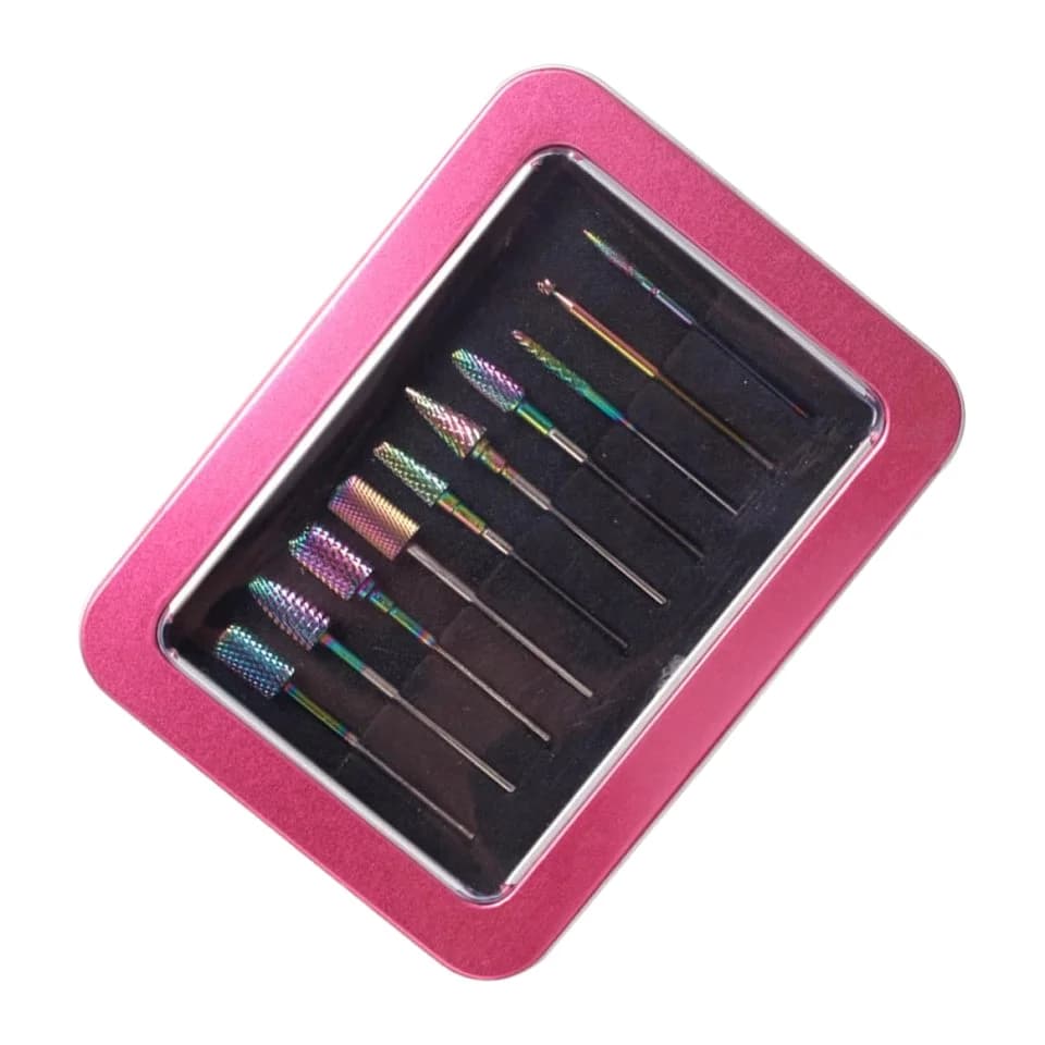 Salon Grade Electric Nail Care Kit Stainless Steel Drill Bits Sanding Bands Cuticle Cleaner Beauty Manicure Tool