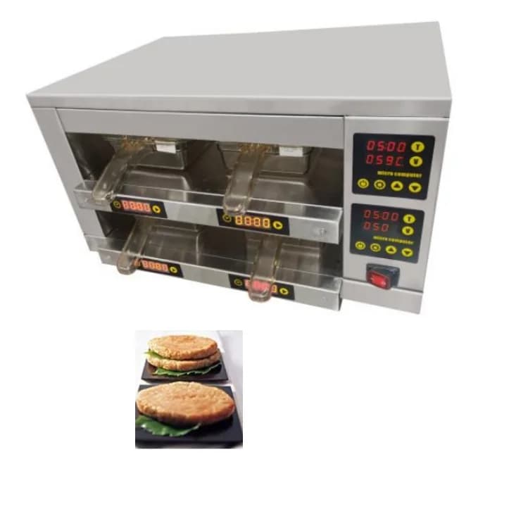 Food Warmer Cabinet Restaurant Warming Meat Filling Hamburger Meat Insulation Showcase