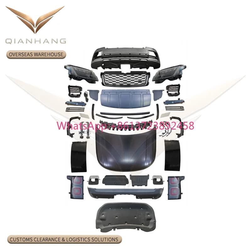 For Vogue L405 2013-2017 to 2022 OEM Conversion Body Kit Full Set Front + Rear Bumper & Grille + Bonnet Sound Insulation