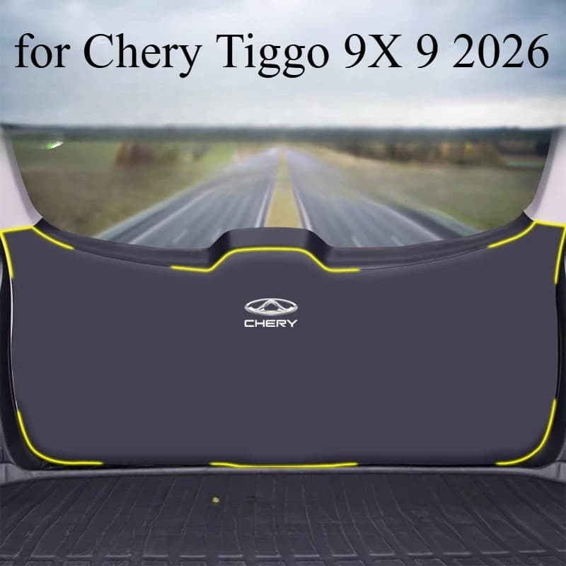 Car Rear Trunk Tailgate Anti-kick Protective Mat Leather Decoration Pad for Chery Tiggo 9X 9 2026 Accessories