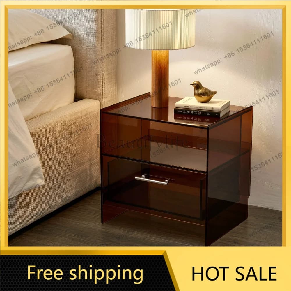 Factory Direct Exquisite Simple Bedside Table Bedroom Home Shelf Storage Drawer Cabinet