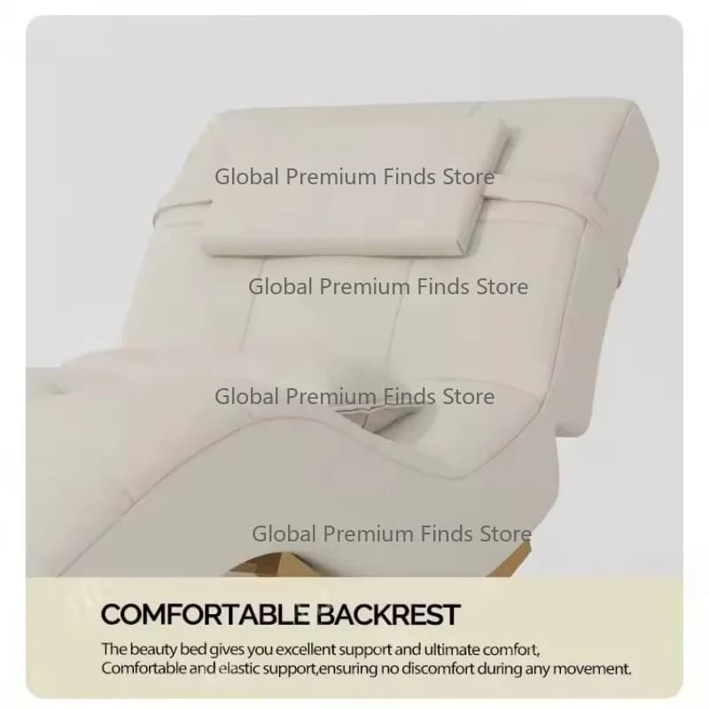 Head-Back Adjustable Salon Bed with Color Customization