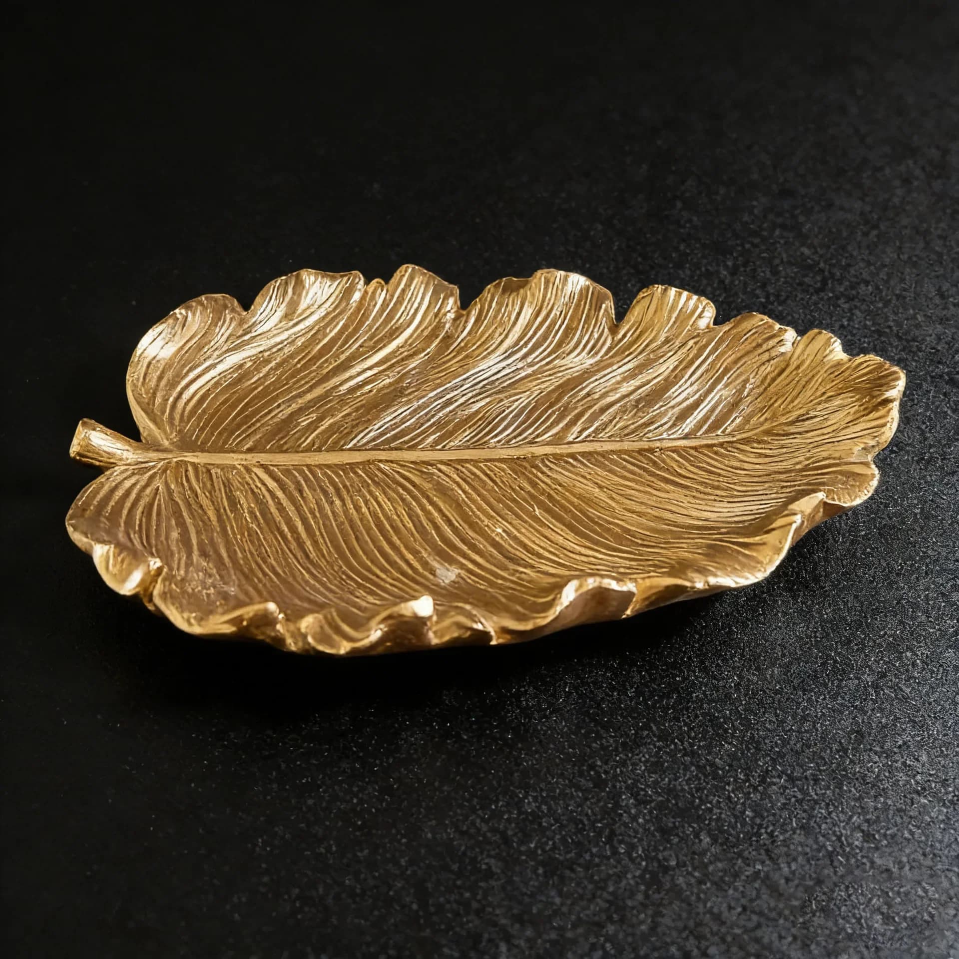 Jewelry Dish Tray Small Rings Holder Leaf Shaped Cosmetics Jewelry Organizer