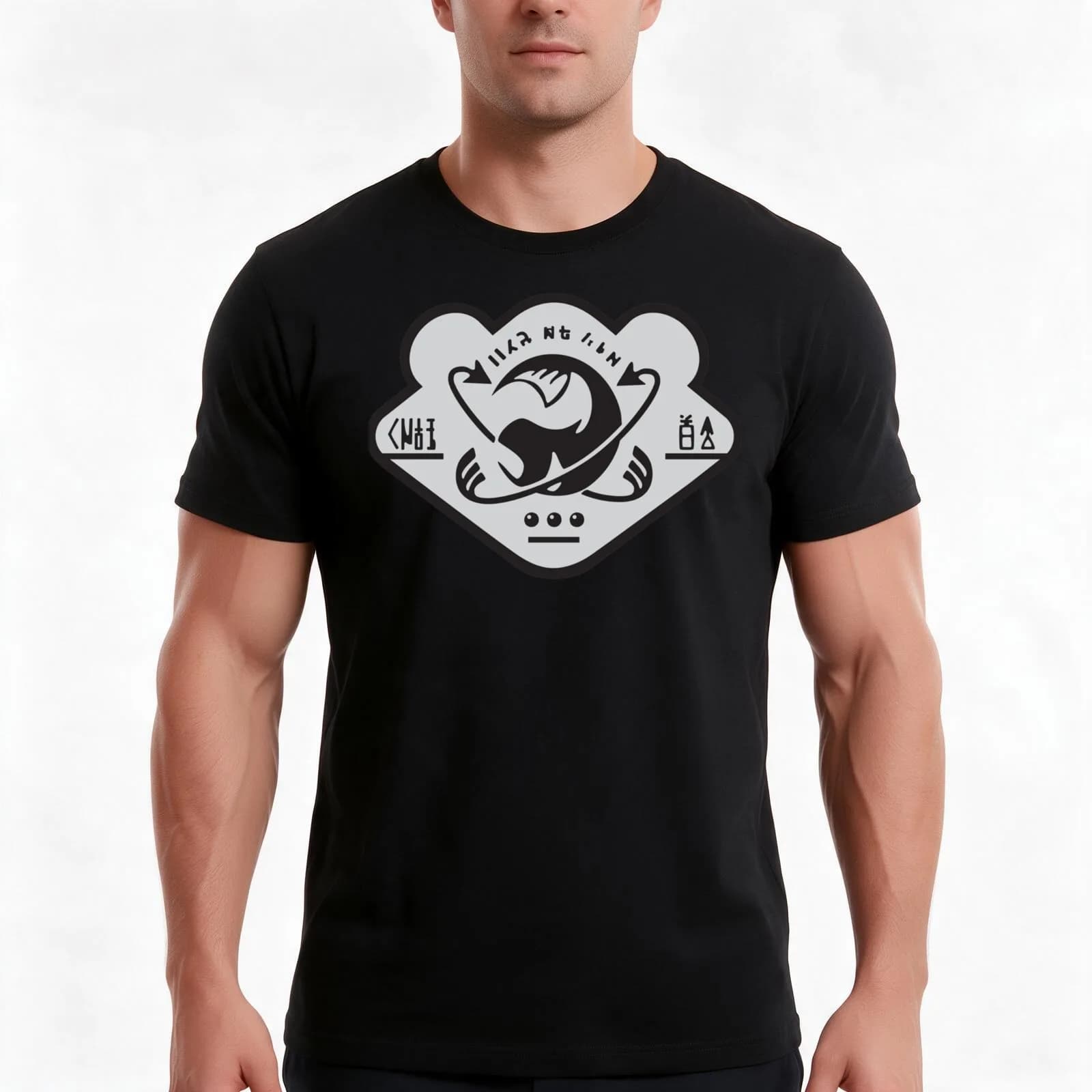 Grizzco Logo - Two Color Essential T-Shirt, Summer Casual Cotton Tee, Oversized Streetwear Tops, Vintage Graphic Print
