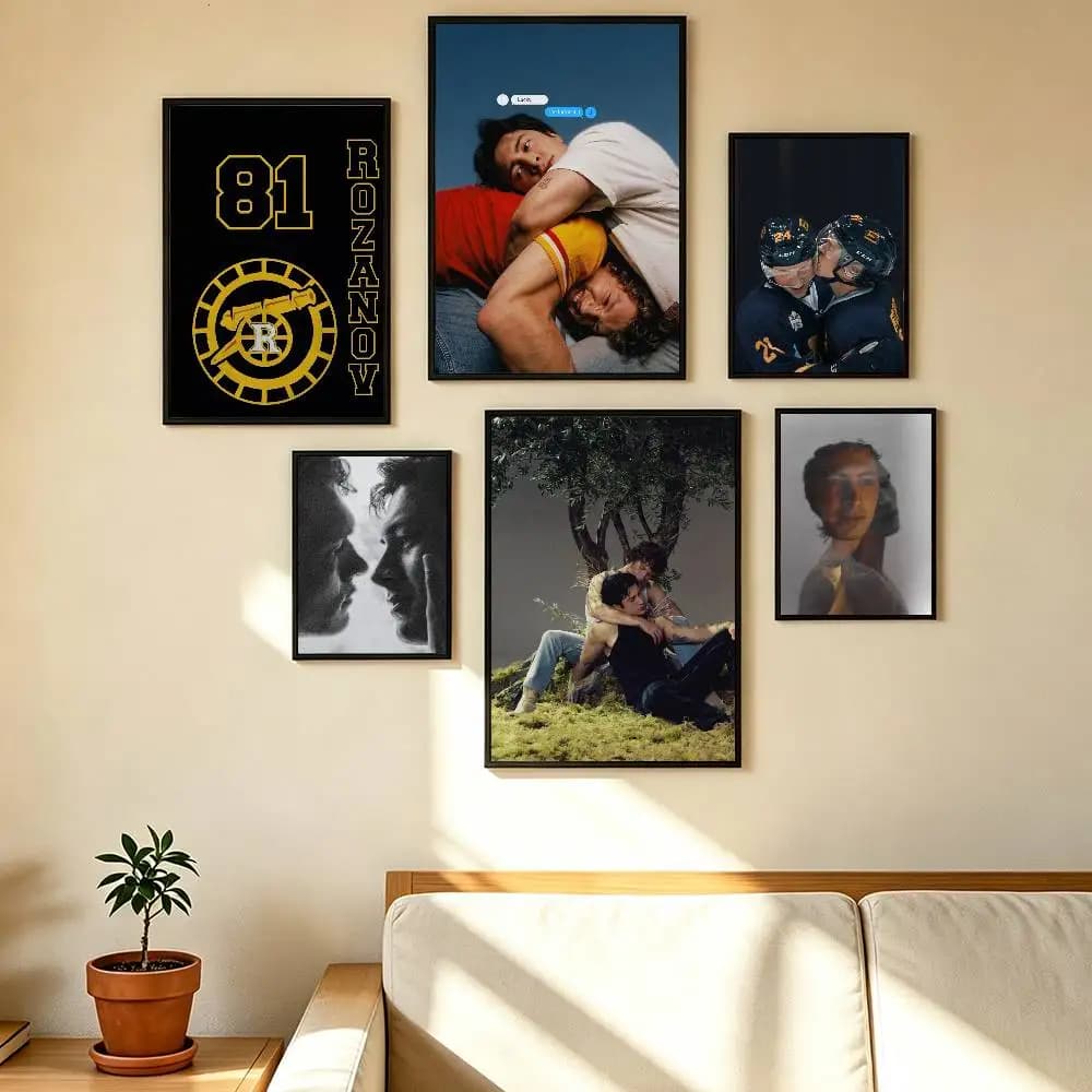 Heated Rivalry Poster Waterproof Wall Art Sticker For Bar Living Room Vintage Decor High Quality Print Gift