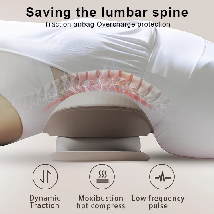 Deep Tissue Shock Thermal Vibration Pain Relief Electric Back Air Support Massage, Waist Massager Cushion