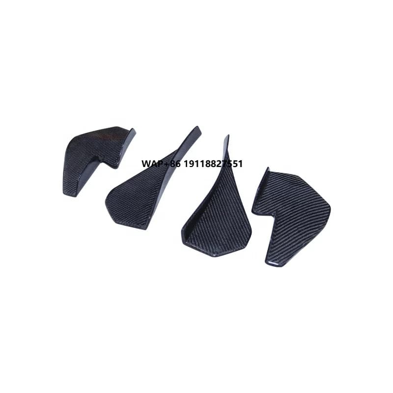 Oiomotors GT4 Style  Carbon Fiber Front Bumper Side Canards Wing for F80 M3 and F82 F83 M4 2014-2022