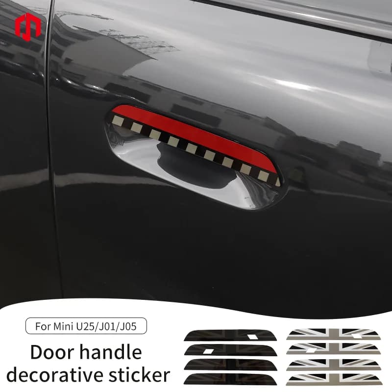 Car Door Handle Sticker For MINI Countryman U25 Cooper J01 J05 Car Anti Scratches Decorative Sticker Exterior Trim Accessories